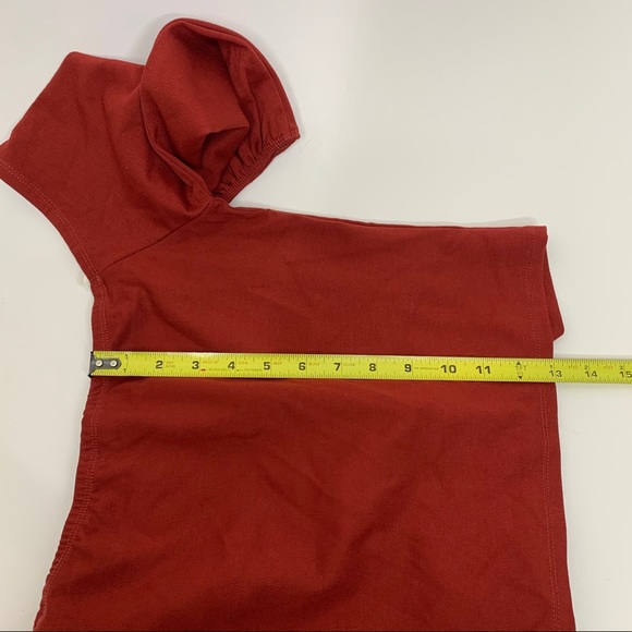 New Nwt Burnt Orange Boho Off The Shoulder Crop Top Sz Medium By Charlotte Russe - Picture 13 of 14